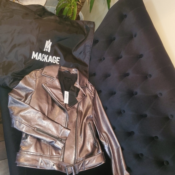 MACKAGE LEATHER JACKET XS - Picture 5 of 7